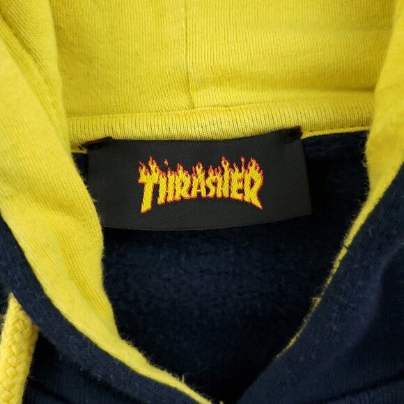 Thrasher Skateboard Magazine Fleece Hoodie Authentic Men's Large Flames Logo - Picture 3 of 13